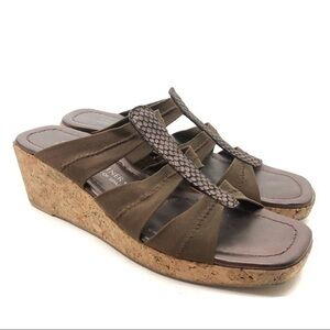 Donald J Pliner Clare cork platform slide sandals